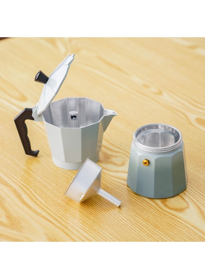 DANUBE HOME Danube Home Java Coffee Maker- 6Cups,300Ml | Aluminum,Stanless Steel Coffee Maker | Coffee Pot For Home Kitchen Dining - White - Image 4