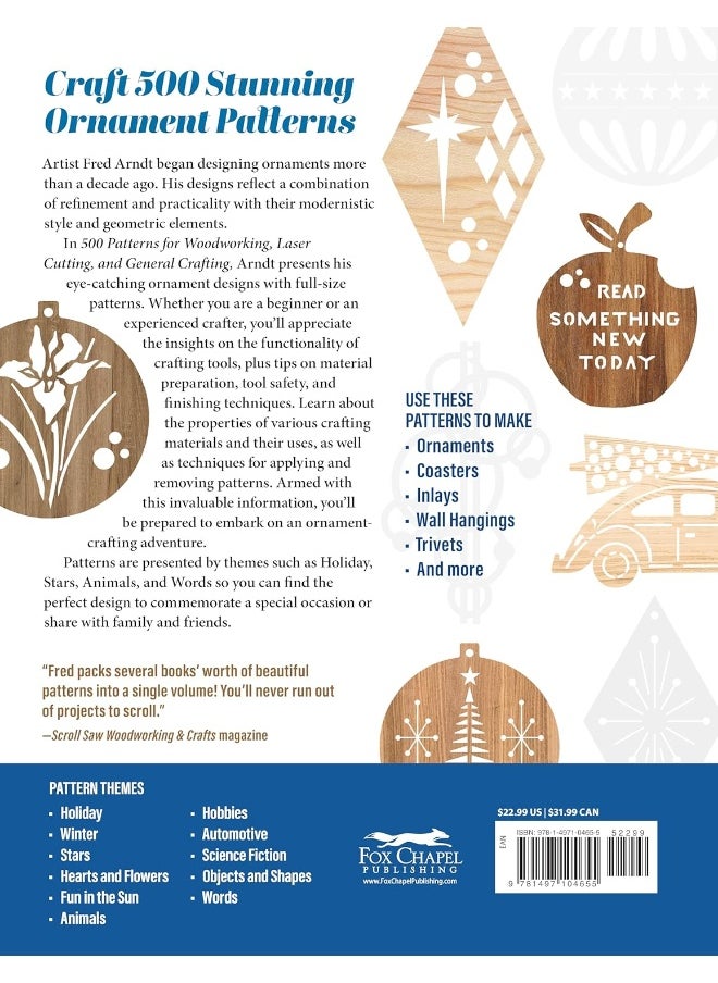 500 Patterns for Woodworking, Laser Cutting, and General Crafting: Full-Size Plans