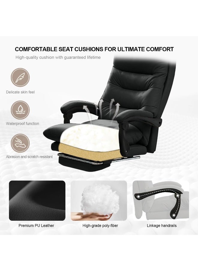 Generic Office Chair High Back Desk Chair Adjustable Height Executive Chair Comfortable Swivel Computer Chairs  - Image 3