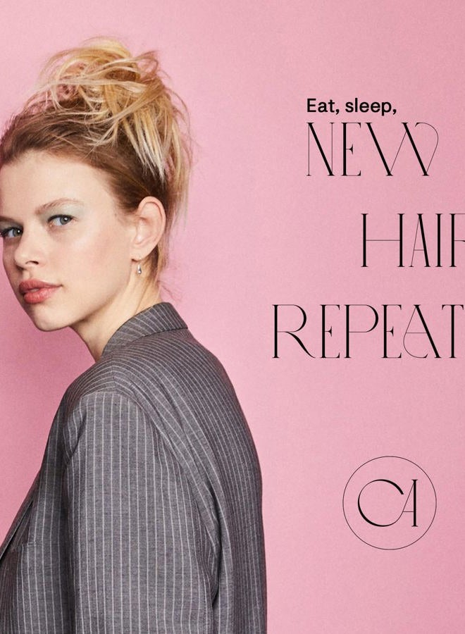 CAISHA Big Hairpiece Scrunchy Updo Bridal Hairstyle curly Messy Bun Brown Gray Mix G25E - Image 5