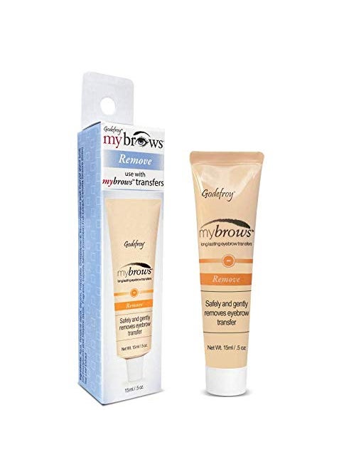 Godefroy Godefroy Mybrows Temporary Tattoo Adhesive Removal Solution for Temporary Tattoos, Eyebrow Transfers, & Brow Stamps, .5 Oz 