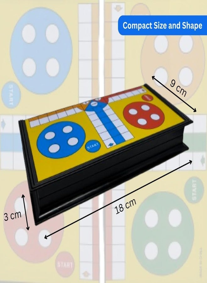 Fun4You Magnetic Ludo Board Game, Portable Folding Strategy Game with Magnetic Pawns and Dice, Travel-Friendly Family Game Night Essential for Ages 3+ - Image 3