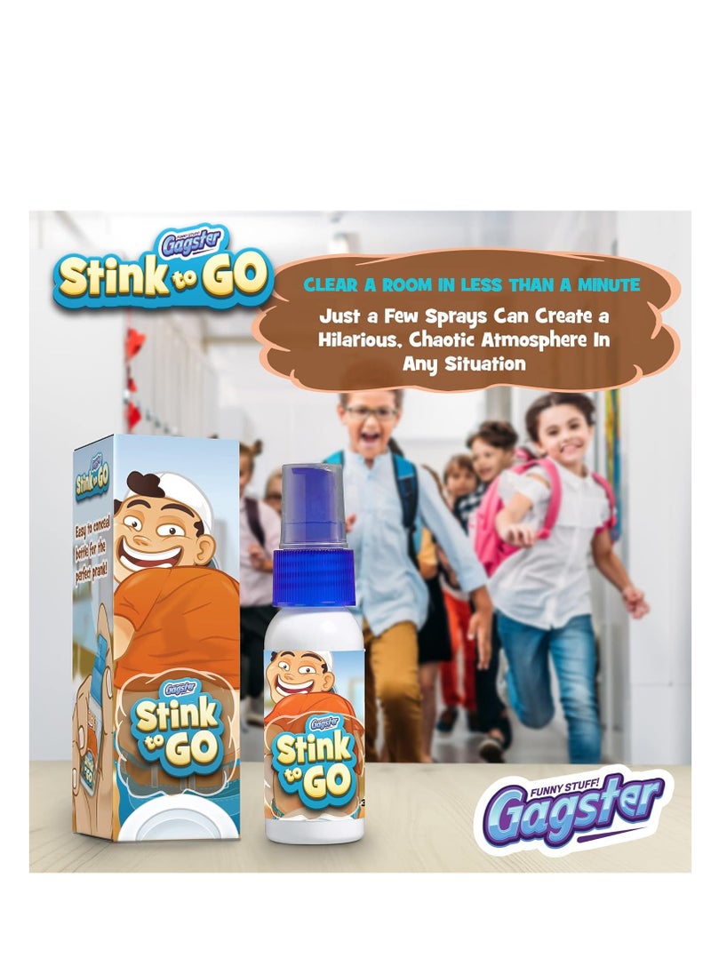 Gagster - Gagster stink spray to go extra strong liquid spray for hilarious gags and pranks non toxic potent poop smelling formula perfect for kids and adults easy to conceal in a bottle for prank lovers - Image 1