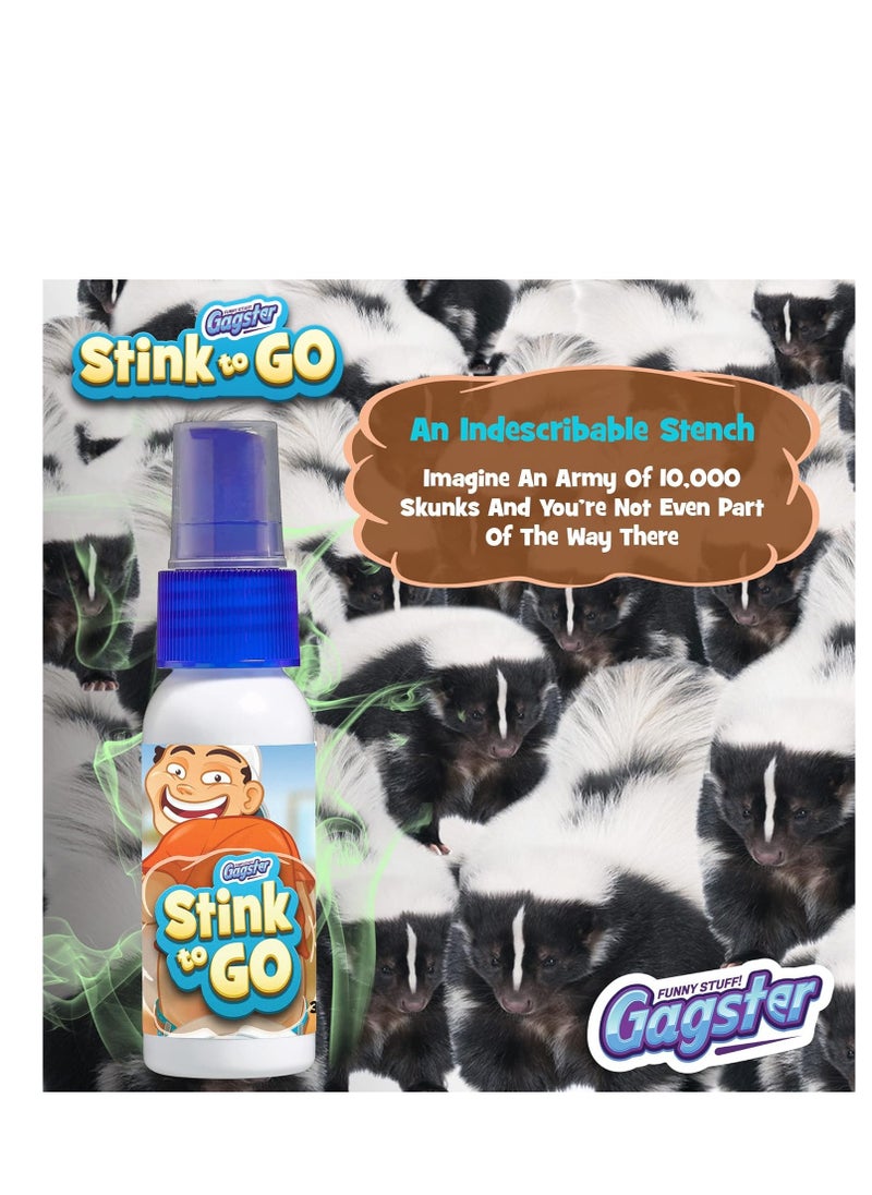Gagster - Gagster stink spray to go extra strong liquid spray for hilarious gags and pranks non toxic potent poop smelling formula perfect for kids and adults easy to conceal in a bottle for prank lovers - Image 1