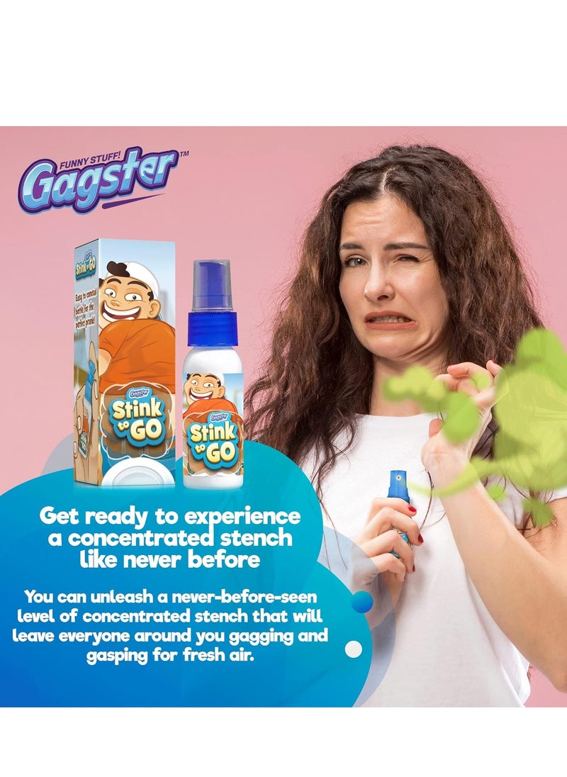 Gagster - Gagster stink spray to go extra strong liquid spray for hilarious gags and pranks non toxic potent poop smelling formula perfect for kids and adults easy to conceal in a bottle for prank lovers - Image 1