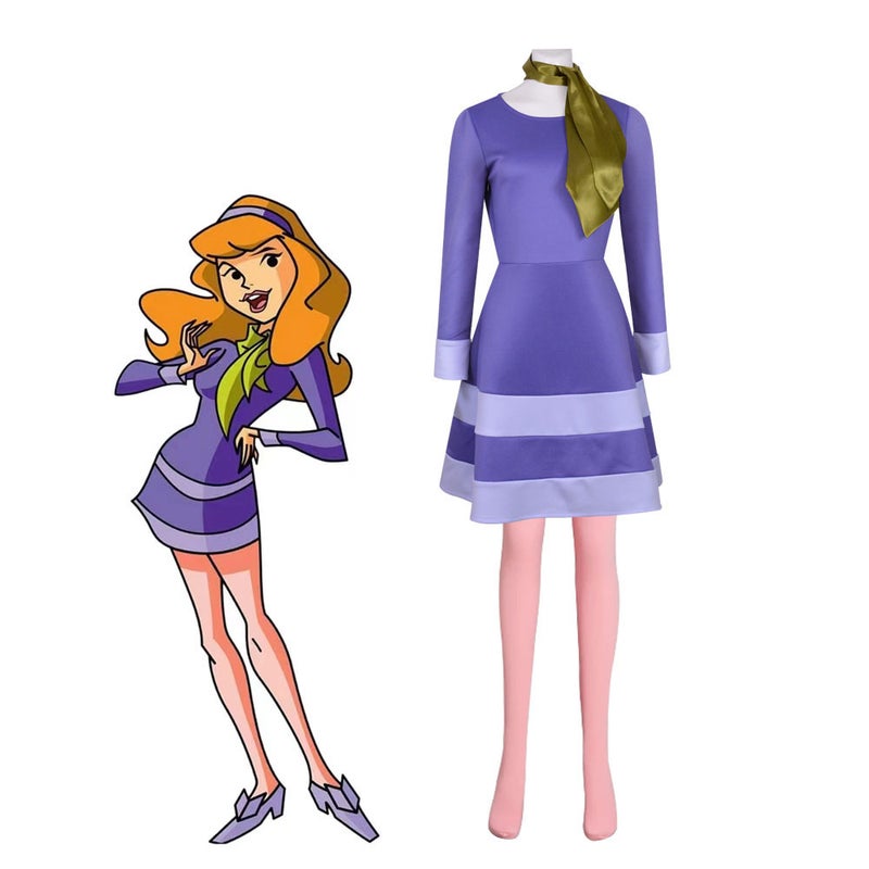 Loquat Scooby Doo Dog Velma Cos Suit Shaach Cosplay Daphne Cosplay Skirt - Image 5