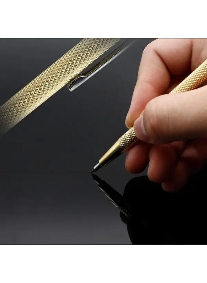 Diamond Scribing Pen Golden Titanium Alloy Tungsten Steel Heavy Duty Magnetic Tip - Image 5