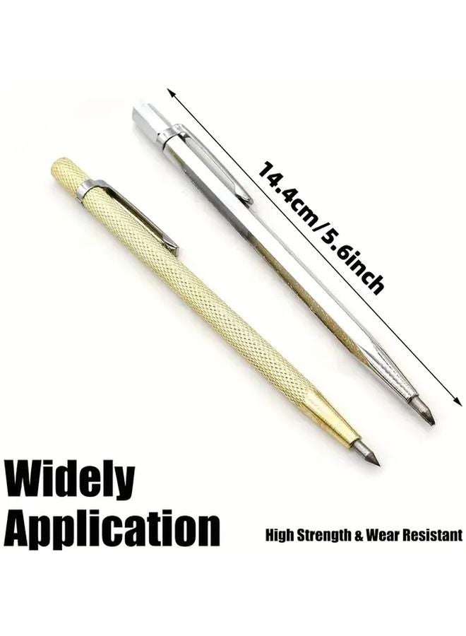 Diamond Scribing Pen Golden Titanium Alloy Tungsten Steel Heavy Duty Magnetic Tip - Image 4