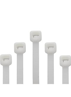 ELEGANT CASA Elegant Casa Teeth Grip Nylon Self Locking Adjustable Cable Ties Holding and Cord Management Heavy Duty Belt Strong ZipTie Wire Fastener ZipTag Organizer Pack of 50 Pcs Size 250 X 36mm White  - Image 1