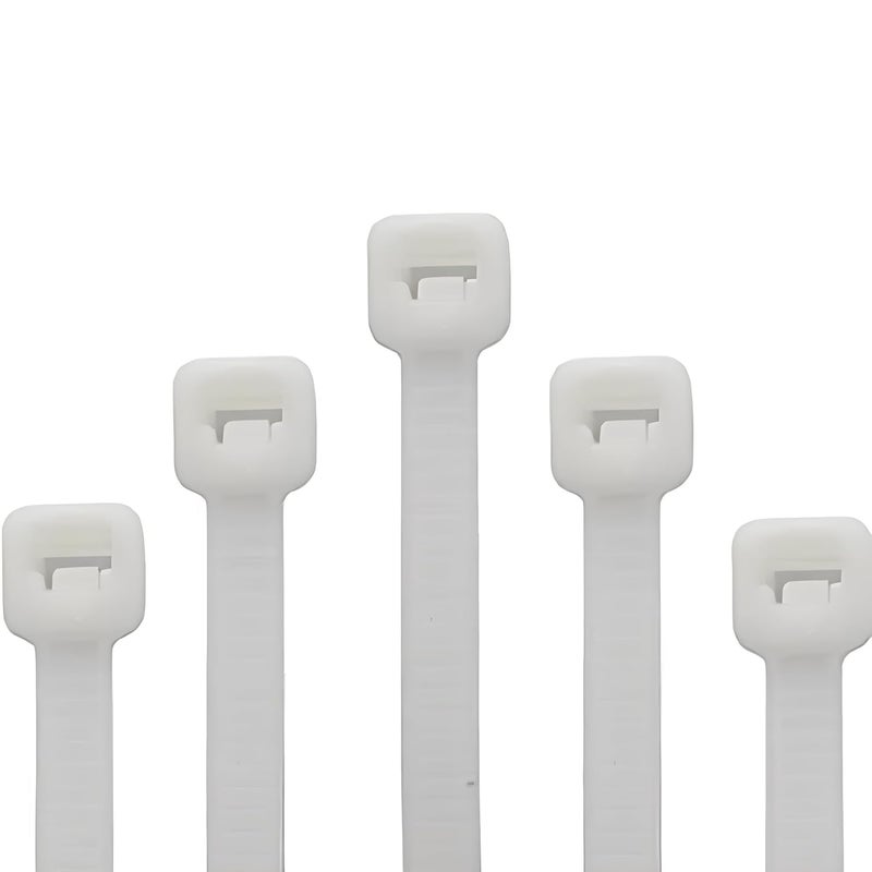 ELEGANT CASA Elegant Casa Teeth Grip Nylon Self Locking Adjustable Cable Ties Holding and Cord Management Heavy Duty Belt Strong ZipTie Wire Fastener ZipTag Organizer Pack of 50 Pcs Size 250 X 36mm White  - Image 1