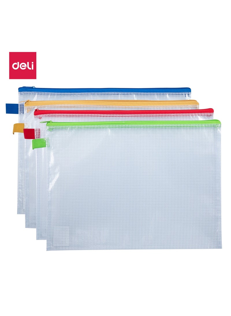 Deli Deli E5596 Zip Bag A4 – ideal for file storage and travel organization  - Image 1