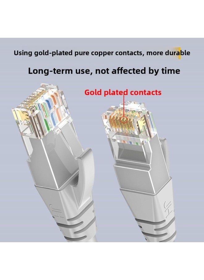Generic Network Cable Jumper Five-type Wire Network Jumper Finished Round Wire Five-type Network Cable Finished Cat5 Computer Network Cable For Home Use-Color:Yellow-Line Length:50m  - Image 3