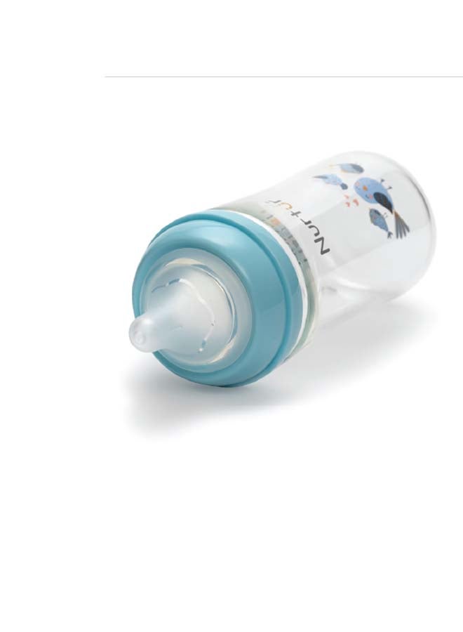 Nurtur Nurtur Cozi - 240Ml Anticolic Glass Feeding Bottle - Blue  - Image 5