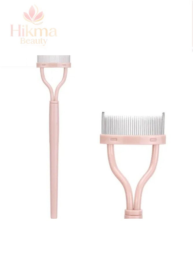 Hikma Beauty Eyelash Comb Eyebrow Brush, Eyelash Separator Mascara Applicator Eyelash Definer With Comb Cover Arc Designed Cosmetic Brushes Tool - Image 1
