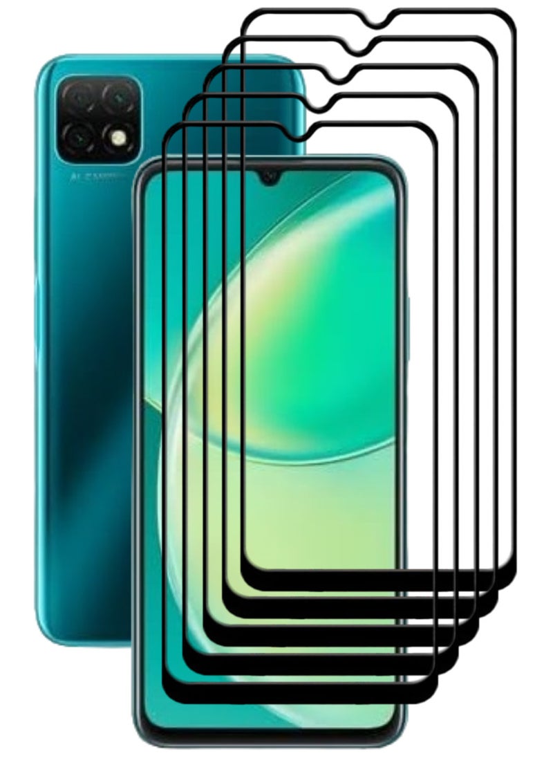 ACLIX 5 Pieces Antistatic ESD Dustproof Premium Quality High Definition Tempered Glass Screen Protector Designed For Huawei nova Y60 - Image 1