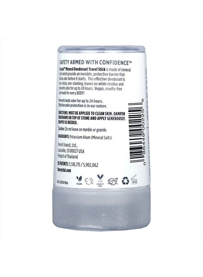 CRYSTAL ESSENCE كريستال™ مزيل العرق المعدني للسفر - مزيل عرق غير معطر مع حماية من الروائح لمدة 24 ساعة، غير ملون وغير لزج، خالي من كلوريد الألمنيوم والبارابين، 1.5 أونصة سائلة - (عبوة من 2) - Image 3