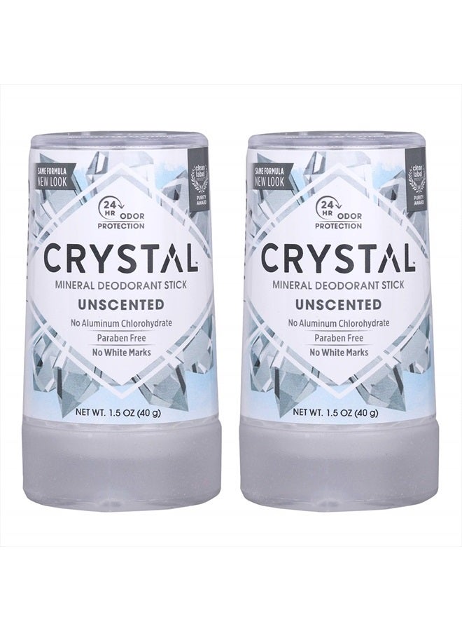 CRYSTAL ESSENCE كريستال™ مزيل العرق المعدني للسفر - مزيل عرق غير معطر مع حماية من الروائح لمدة 24 ساعة، غير ملون وغير لزج، خالي من كلوريد الألمنيوم والبارابين، 1.5 أونصة سائلة - (عبوة من 2) - Image 2