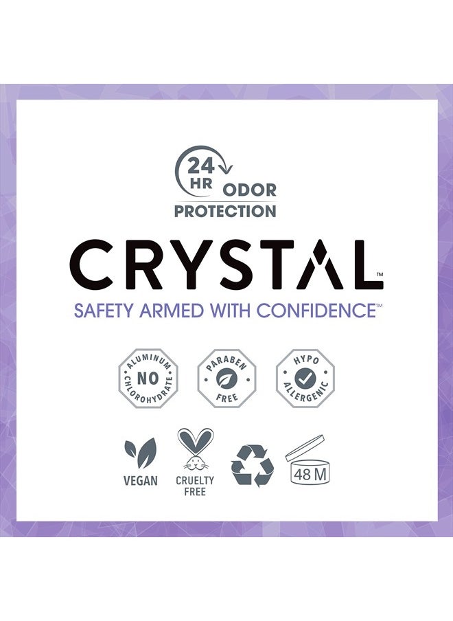 CRYSTAL ESSENCE CRYSTAL™ Travel Stick Mineral Deodorant - Unscented Body Deodorant With 24-Hour Odor Protection, Non-Staining & Non-Sticky, Aluminum Chloride & Paraben Free, 1.5 FL OZ – (Pack of 2)  - Image 4