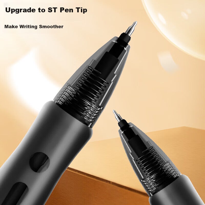 M&G Stationery 0.5mm Black Retractable Gel Pen Cool Black GP1008 Signature Pen Quick-Drying ST Tip Student Exam Practice 5 Pens + 10 Retractable Bullet Tip Refills for Postgraduate Entrance Exam - Image 3
