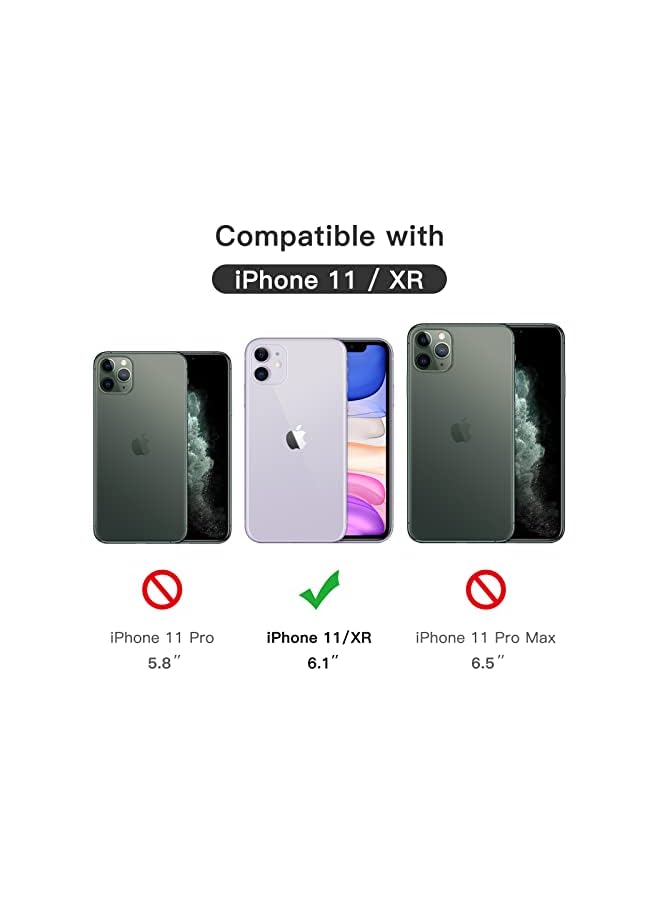 Jetech Full Coverage Screen Protector For Iphone 11/Iphone Xr 6.1-Inch, Black Edge, 9H Tempered Glass Film Case-Friendly, Hd Clear, 3-Pack - Image 3