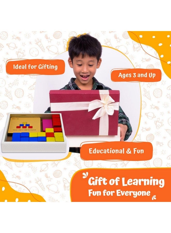 Skillofun Wooden Cube Pattern Puzzle Box For 3+ Year Kids | Wooden Blocks For Kids | Kids Learning Toys | Cube Puzzle Toddler Toys | 3D Puzzles | Engaging Toys For 3+ Year Old | Wooden Puzzles - Image 3