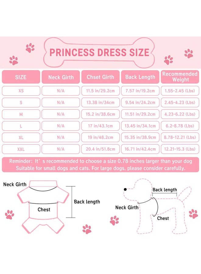 TAPBULL Dog Dresses, Fashion Pet Dog Clothes, Striped Mesh Puppy Dog Princess Dresses (Blue, X-Large) - Image 2