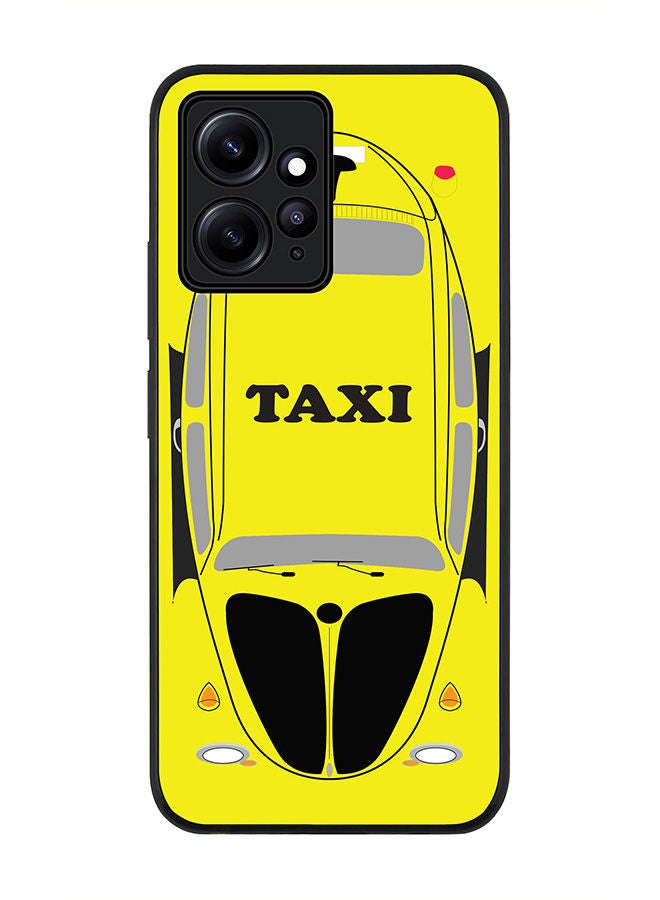 Stylizedd Rugged Black edge case for Redmi Note 12 4G Slim fit Soft Case Flexible Rubber Edges Anti Drop TPU Gel Thin Cover - Yellow Taxi - Image 1