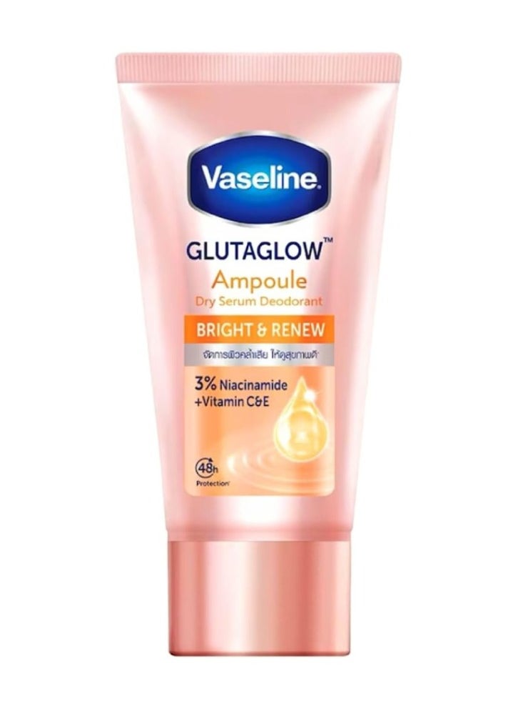 Vaseline Glutaglow Ampoule Ultra Bright Whitening 48h Protection Dry Serum Deodorant With Niacinamide and Licorice