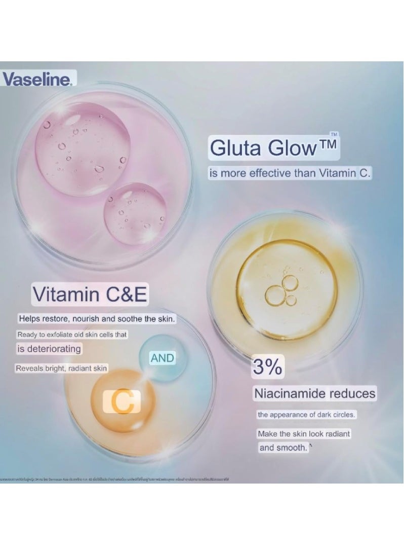 Vaseline Glutaglow Ampoule Ultra Bright Whitening 48h Protection Dry Serum Deodorant With Niacinamide and Licorice