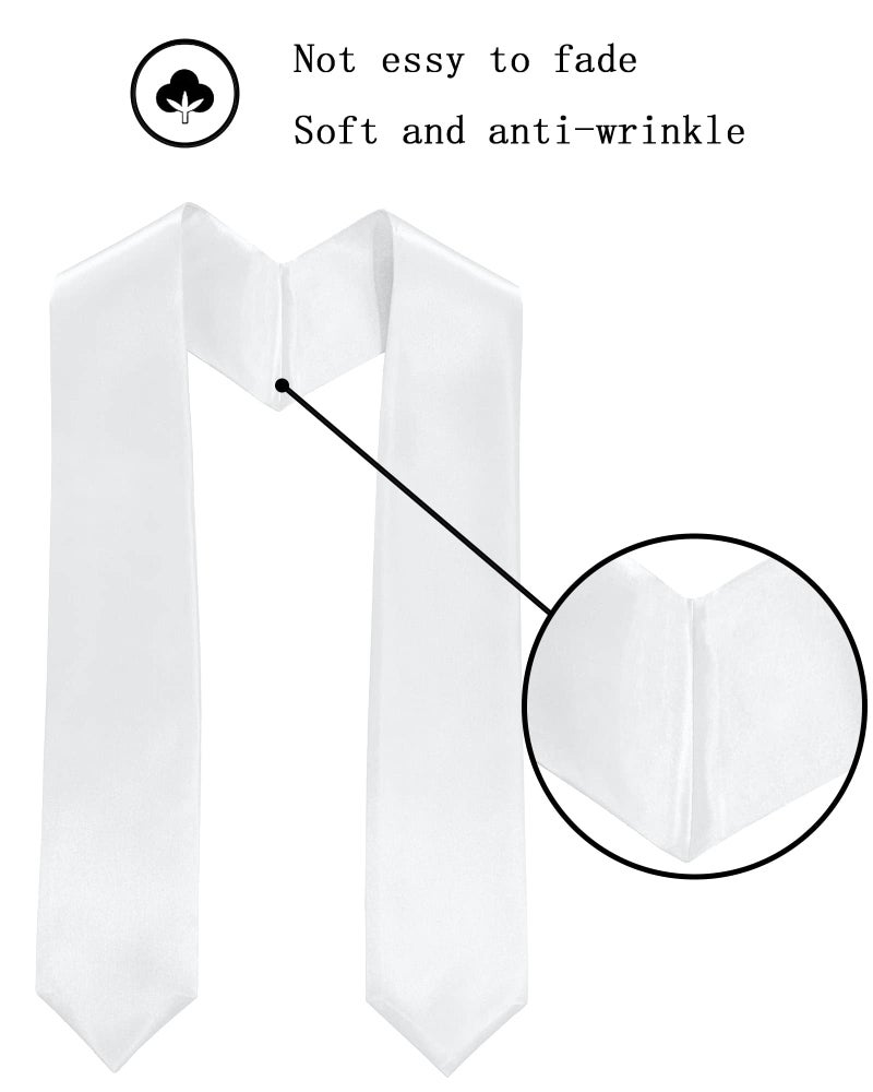 Happy Secret Adult Graduation Stole 60” Long Shawl for Academic Commencements - Image 2