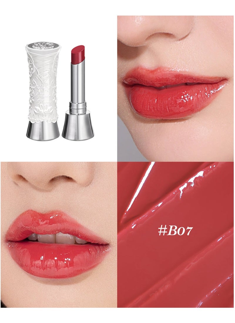 Flower Knows Swan Ballet Solid Lip Glaze Mirror Lipstick Processional Makeup Lip-gloss Moisturizing Korean Hydrating Lipstick (B07 Ballet Dream)  - Image 2