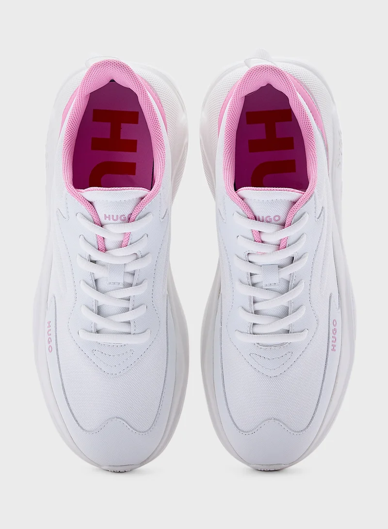 HUGO Leon Plain Low Top Sneakers