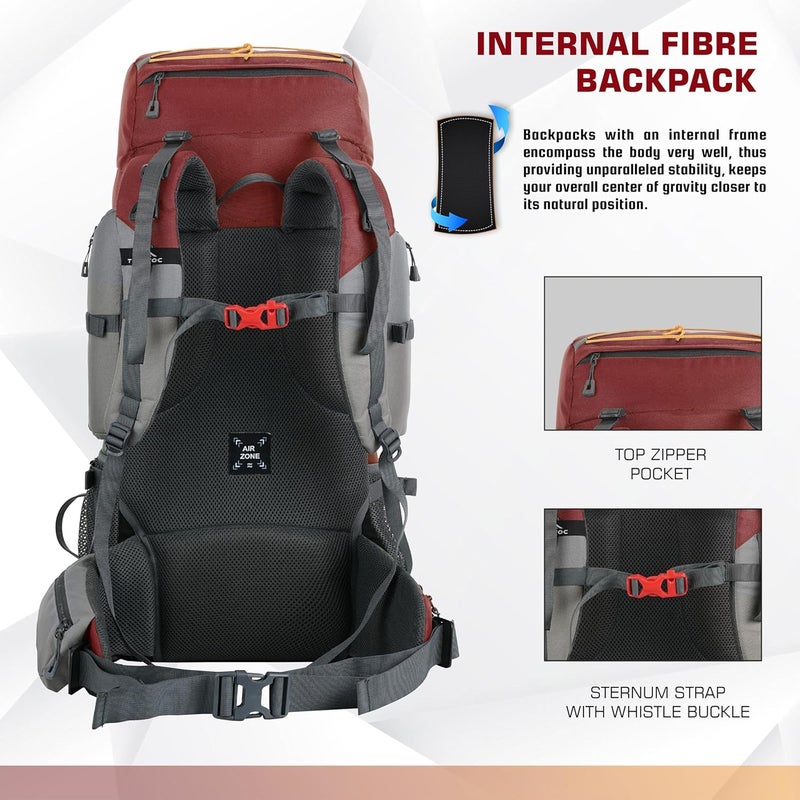 Trawoc حقيبة ظهر سفر TRAWOC WILDQUEST 50L - Image 3