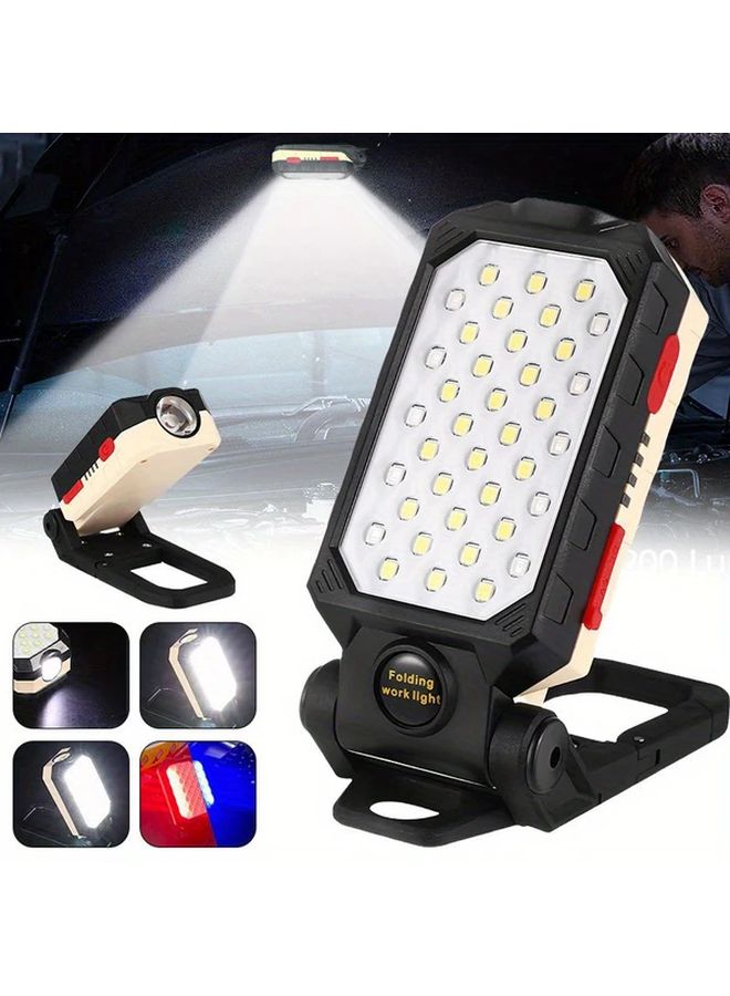مصباح عمل LED قابل لإعادة الشحن عبر USB 1188 لومن مع ضوء تكتيكي مغناطيسي قابل لتعديل الزاوية - Image 2