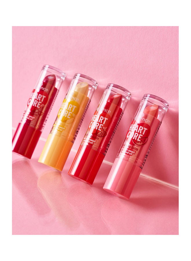 Essence Heart Core Lip Balm | 02 Sweet Strawberry | Nourishing Fruity Lip Balm with 10% Sweet Almond Oil | Smooth Texture | Natural Sheer Shine | Vegan & Paraben-Free | 3g Sweet Strawberry - Image 4
