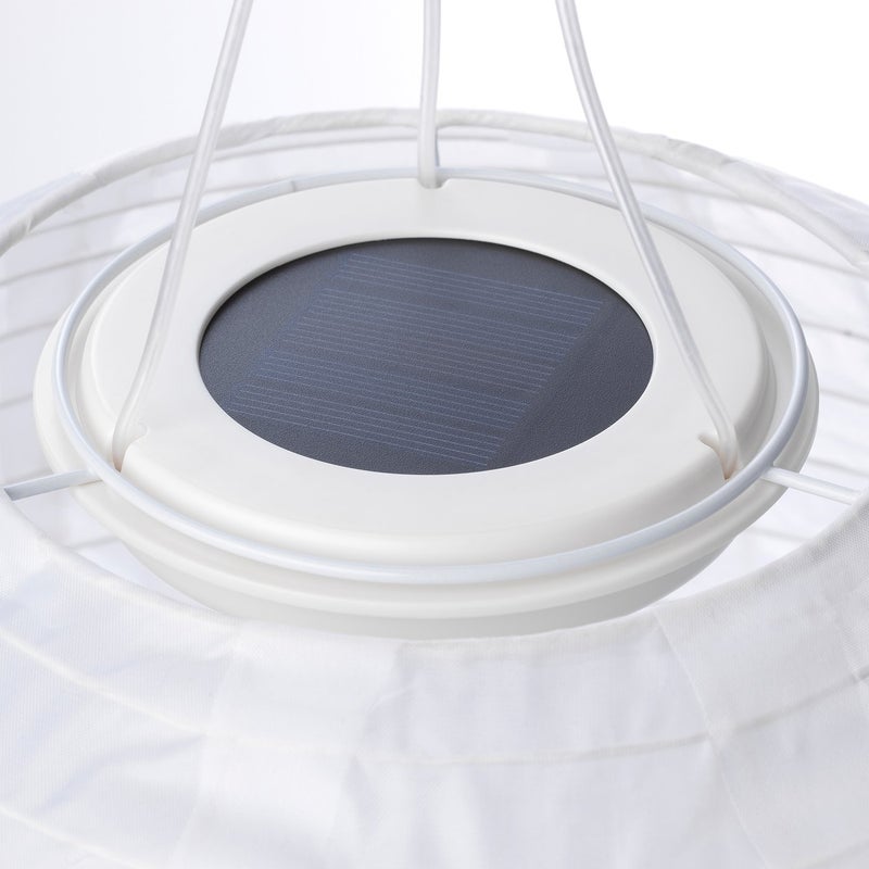 Baitique Solar-Powered LED Pendant Lamp, Outdoor, White Globe, 30 cm - Image 2