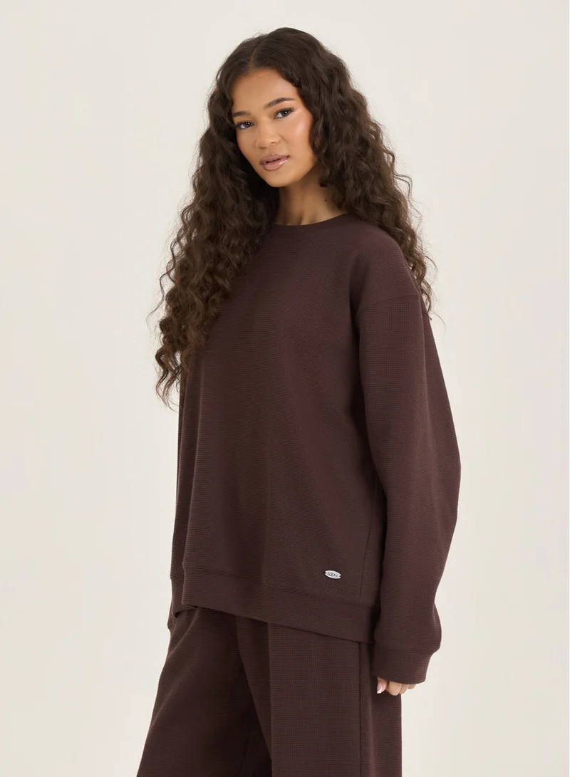 LOOM ARCHIVES  LOOM Waffle Sweatshirt for Women | Best Price UAE
