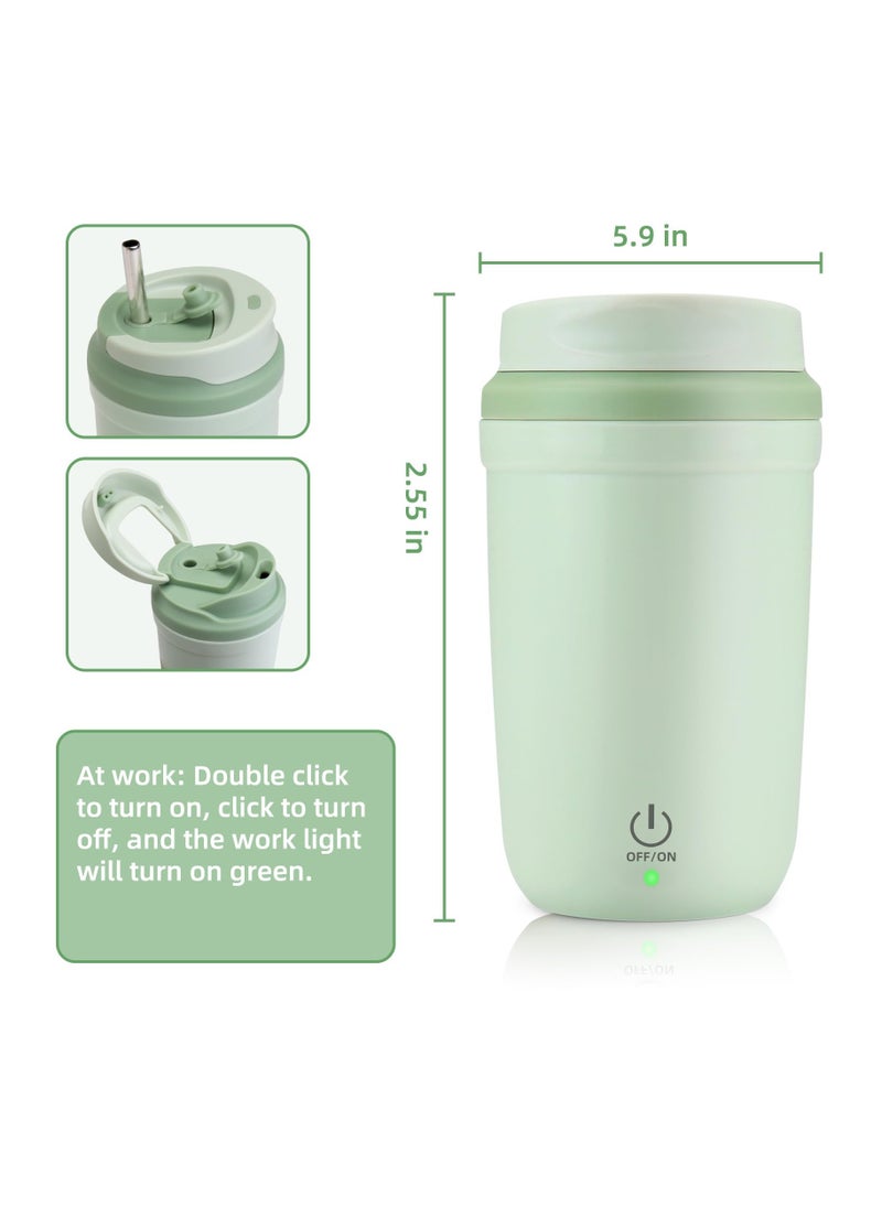 XiuWoo Portable Auto Stirring Cup, Rechargeable Automatic Magnetic Self Stirring Coffee Mug, Electric High-Speed Mixing Cup,316 Stainless Steel Interior, for Coffee Milk Protein Powder at Home Office Travel  - Image 2