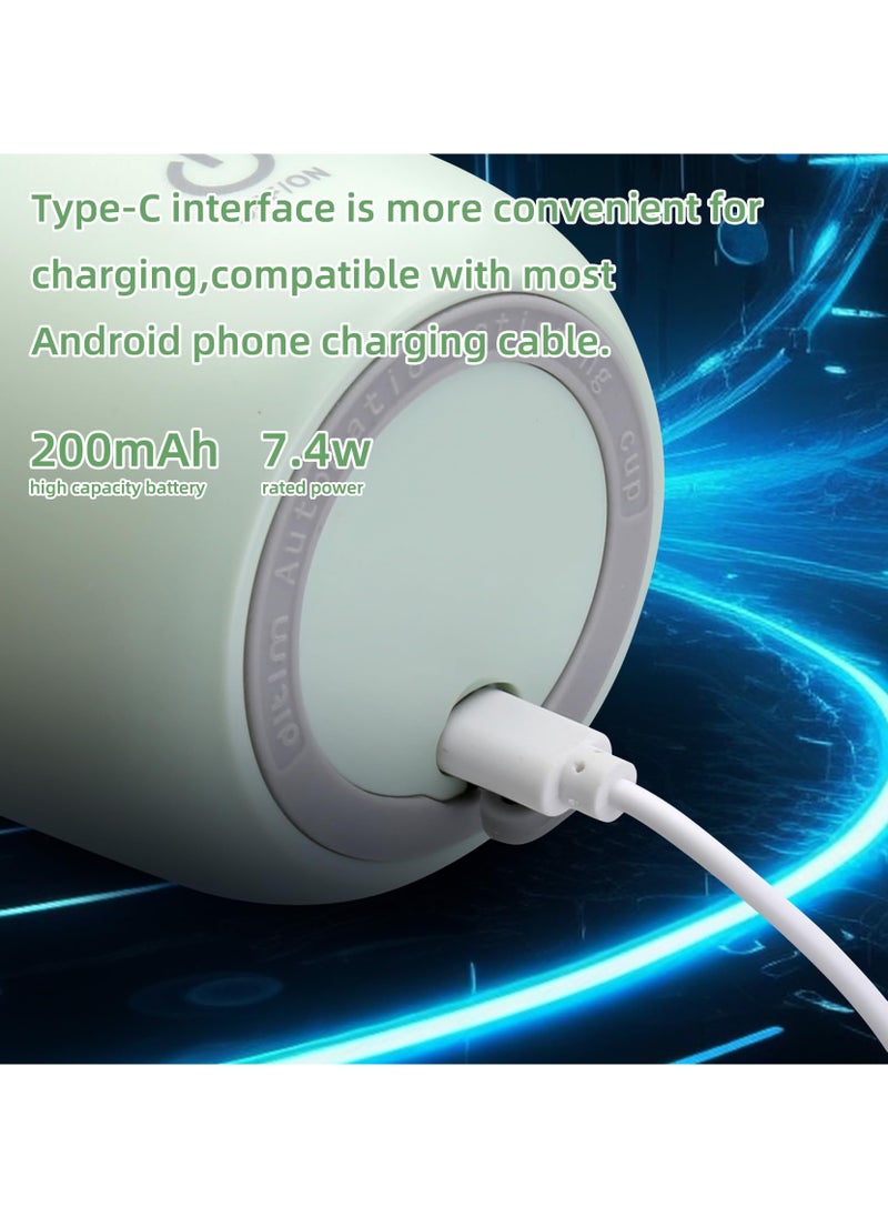 XiuWoo Portable Auto Stirring Cup, Rechargeable Automatic Magnetic Self Stirring Coffee Mug, Electric High-Speed Mixing Cup,316 Stainless Steel Interior, for Coffee Milk Protein Powder at Home Office Travel  - Image 3