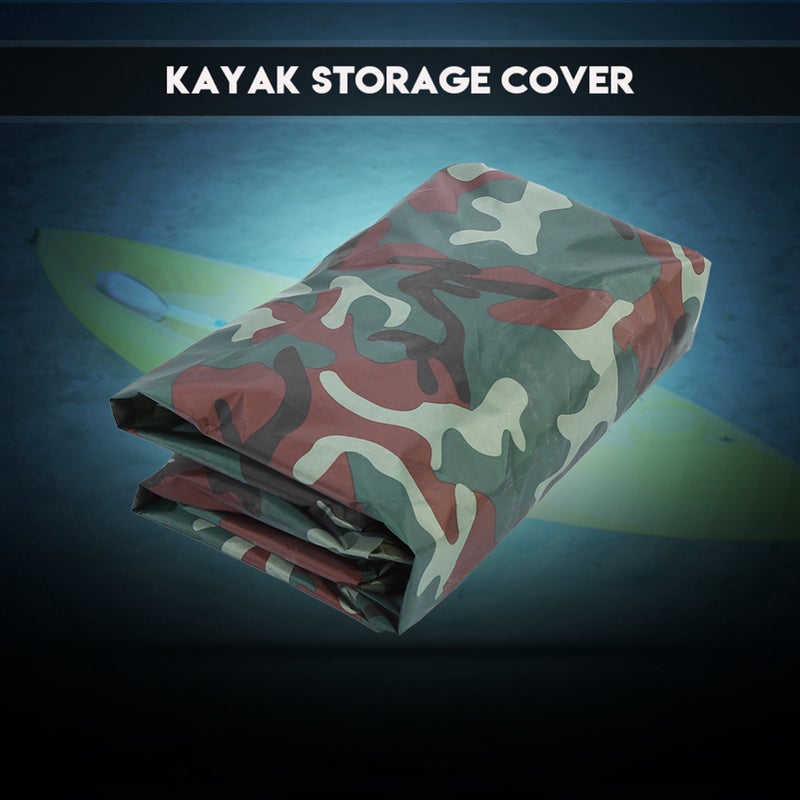 4.5m Waterproof UV Sun Protection Storage Dust Cover for 3.6-4m Kayak Boat Canoe(Gray) - Image 2