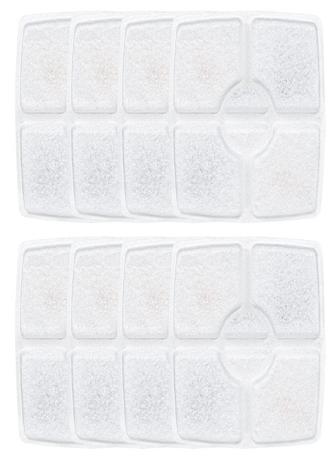 Wonder Creature Cat Water Fountain Filter, Square Cat Fountain Replacement Filters, 8 Carbon Filters Pack - Image 1