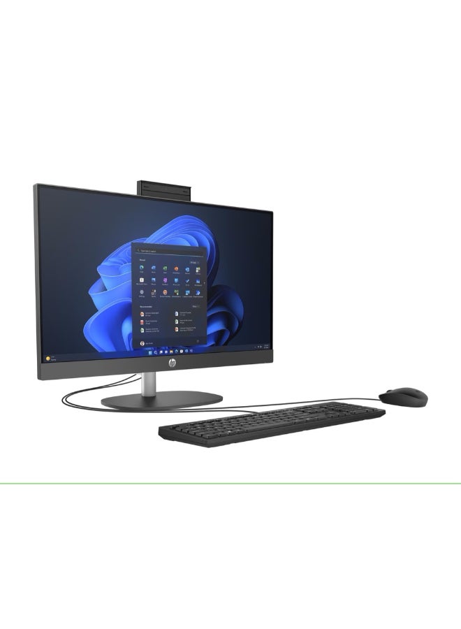 HP برو وان 240 G10 الكل في واحد مع شاشة 23.8 بوصة بدقة Full HD (1920X1080)، معالج إنتل كور i7-1355U/16GB RAM DDR5/512GB SSD/رسومات إنتل إيريس Xe/DOS (بدون ويندوز) - Image 2