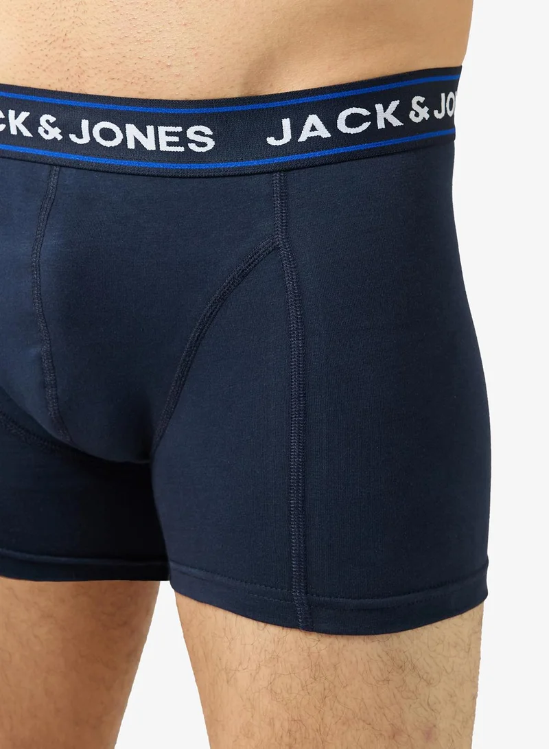 JACK & JONES  3-Pack solid trunks for Men | Best Price UAE
