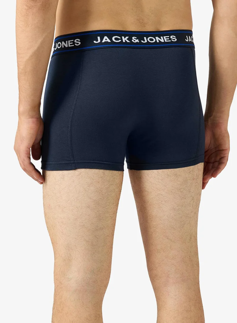 JACK & JONES  3-Pack solid trunks for Men | Best Price UAE