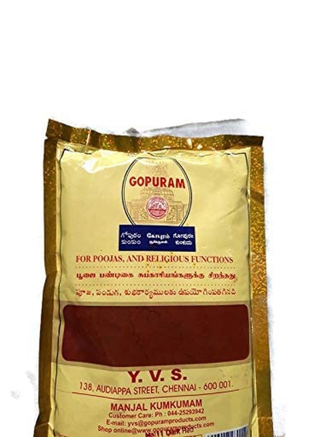 Gopuram Kumkum (Dark Red/Maroon) | Sindoor | Pure & Natural | No.11 | A++ Grade (1000g)