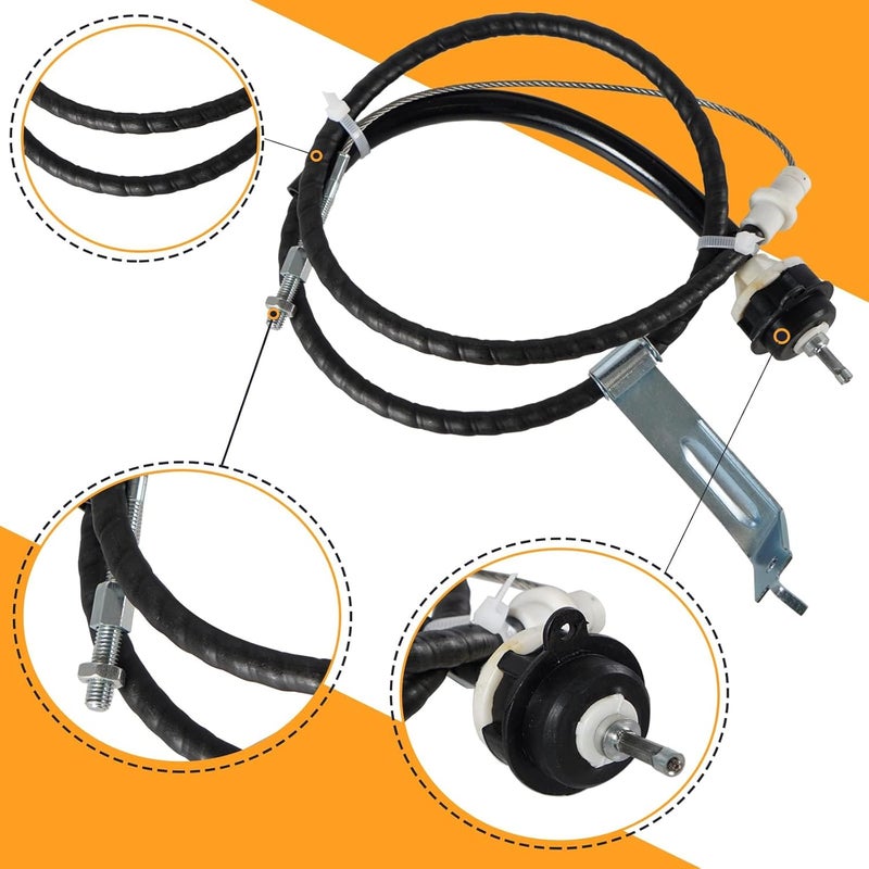 YESHMA Clutch Cable Kit & Triple Hook Clutch Quadrant & Firewall Adjuster Kit for 1996-2004 Ford Mustang - Image 4