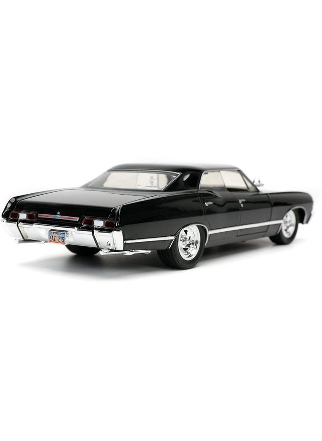 Jada Toys Jada Toys 253255037 Supernatural Dean Winchester, 1967 Chevy Impala Sport Sedan, Doors + Boot + Moter Cover to Open, Scale 1:24, Black, One Size  - Image 5