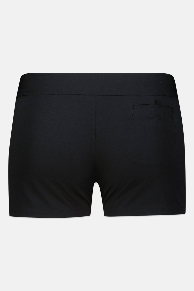 Burnside Women Solid Swim Shorts, Black - Image 3
