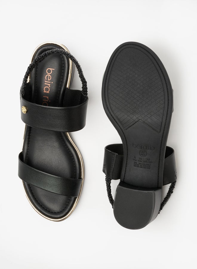 Beira Rio Embellished Block Heel Sandals - Image 4