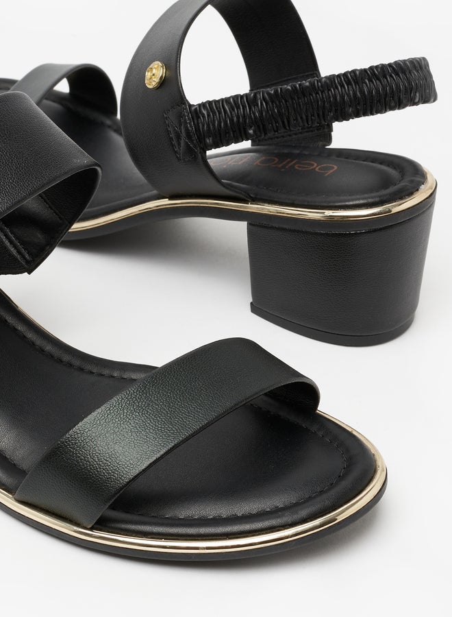 Beira Rio Embellished Block Heel Sandals - Image 3